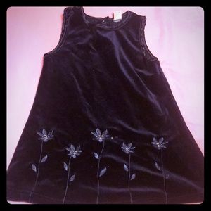 Tank dress with flower pattern - girls 3T